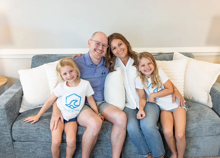 Zach with his family