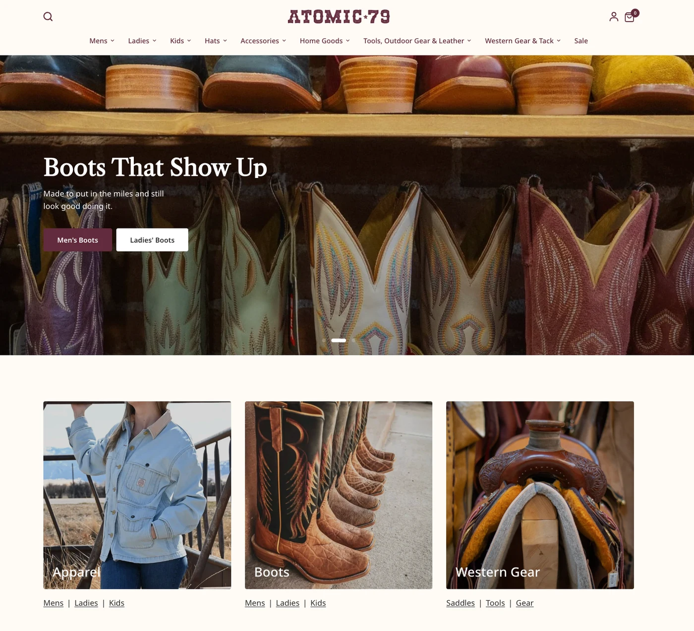 Atomic 79 website example