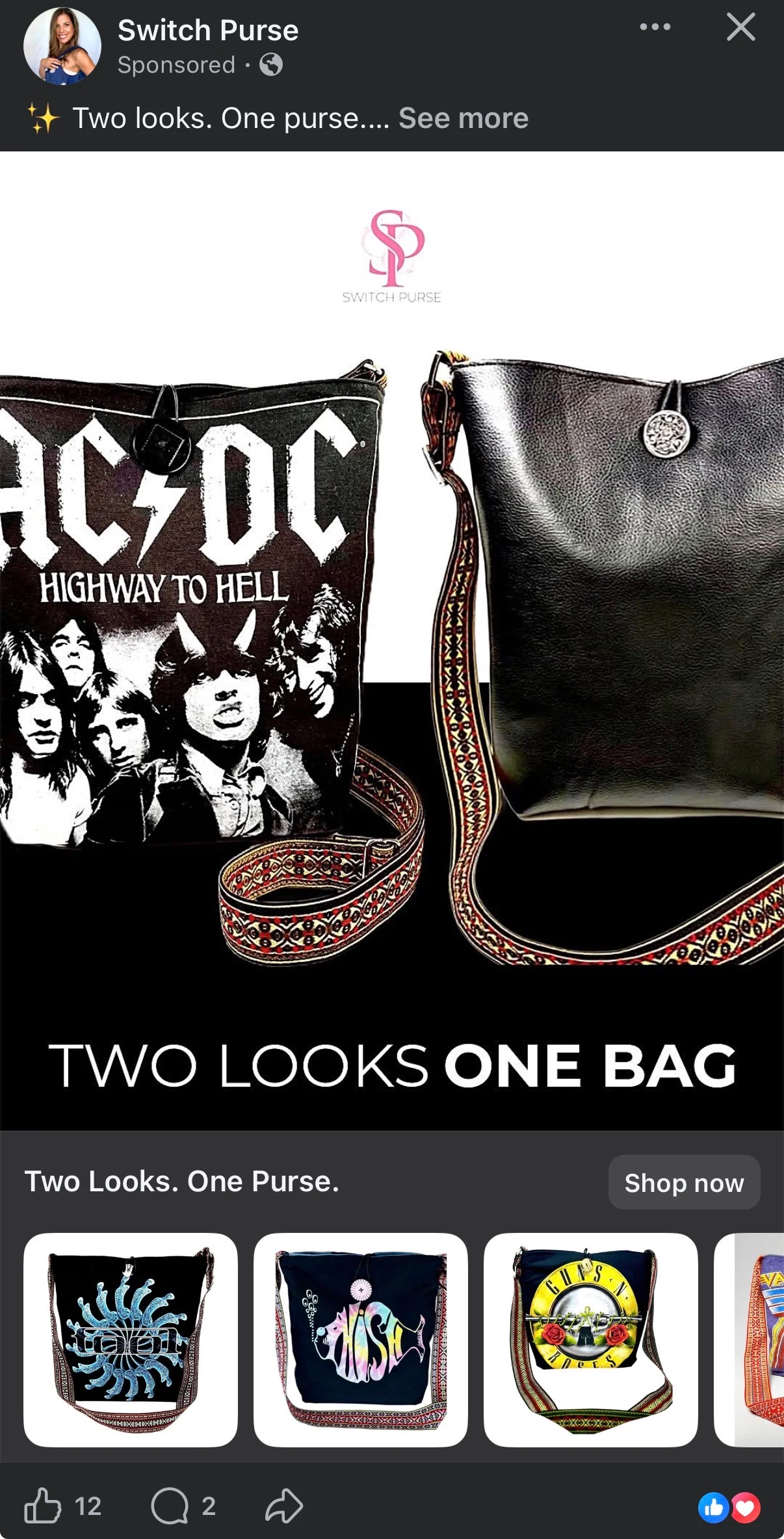 Switch Purse ad creative example