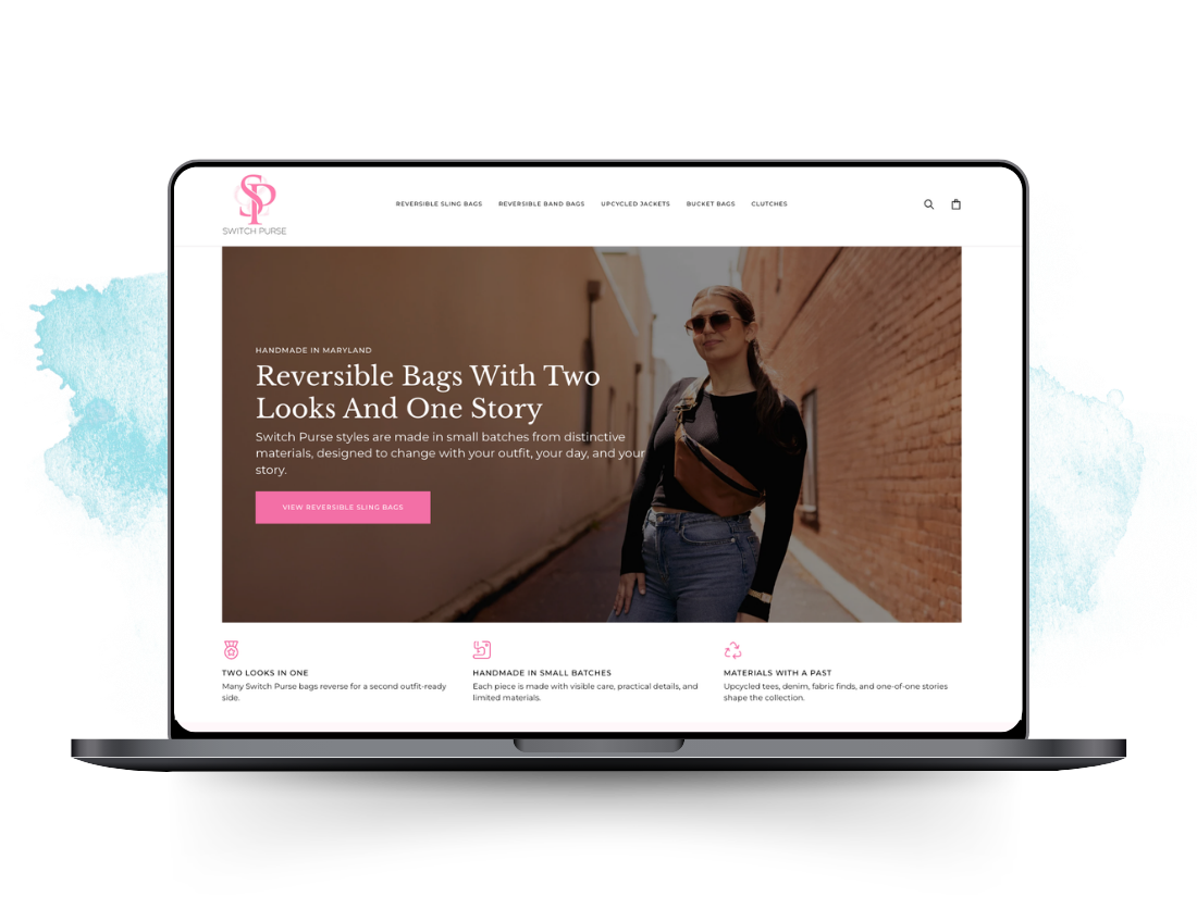 Switch Purse website work examples