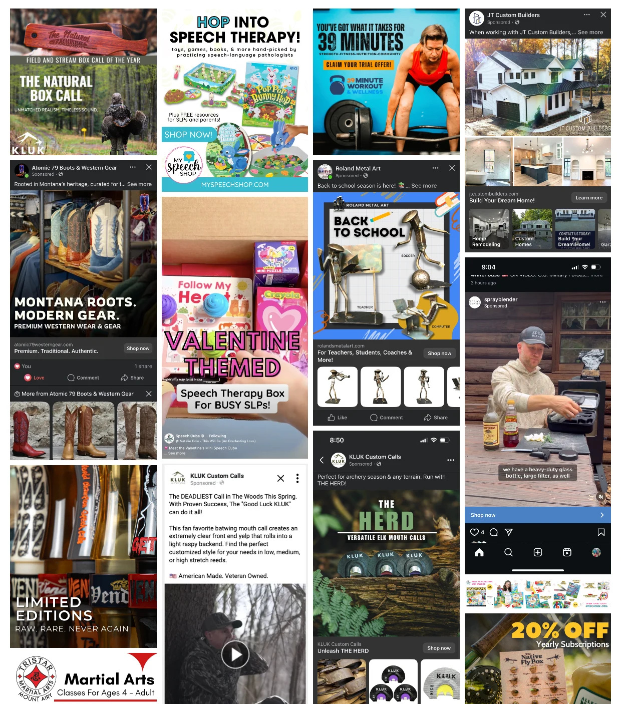 Client advertising, email, and website work by Thalia Street Digital