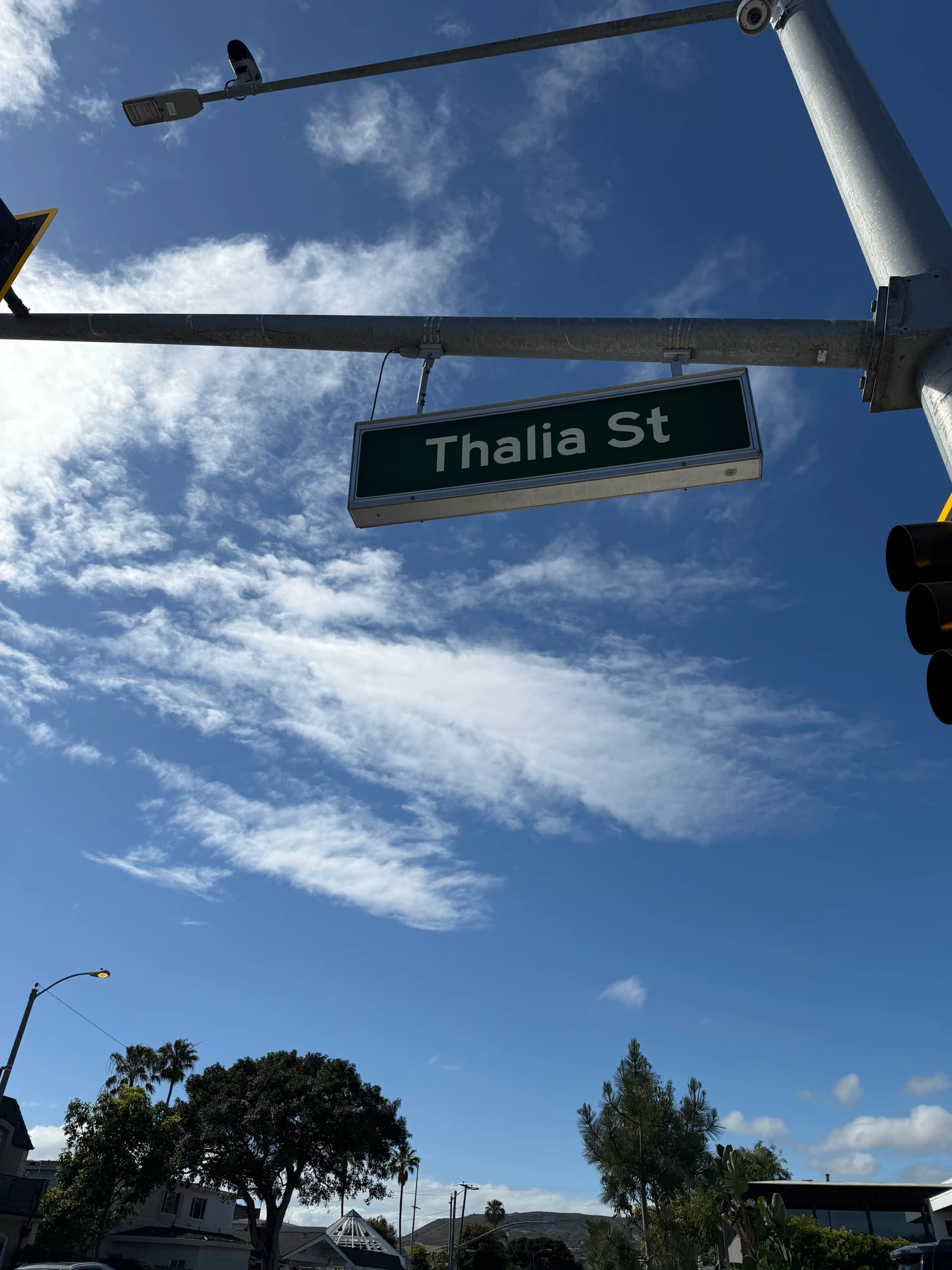 Thalia Street sign in Laguna Beach