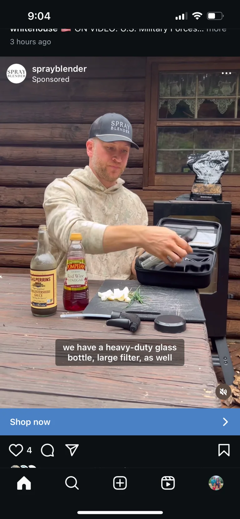 Spray Blender ads work example