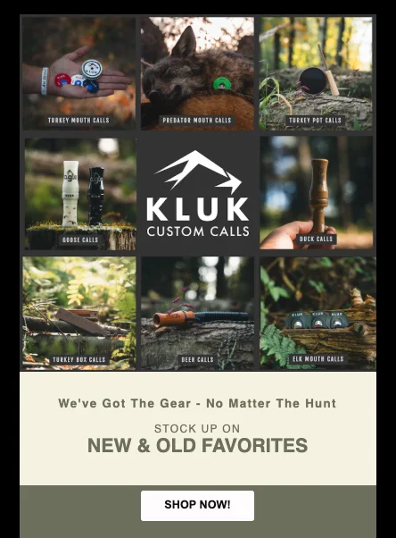 Kluk Custom Calls email work example