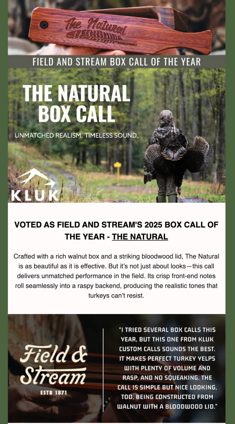 Kluk Custom Calls email work example