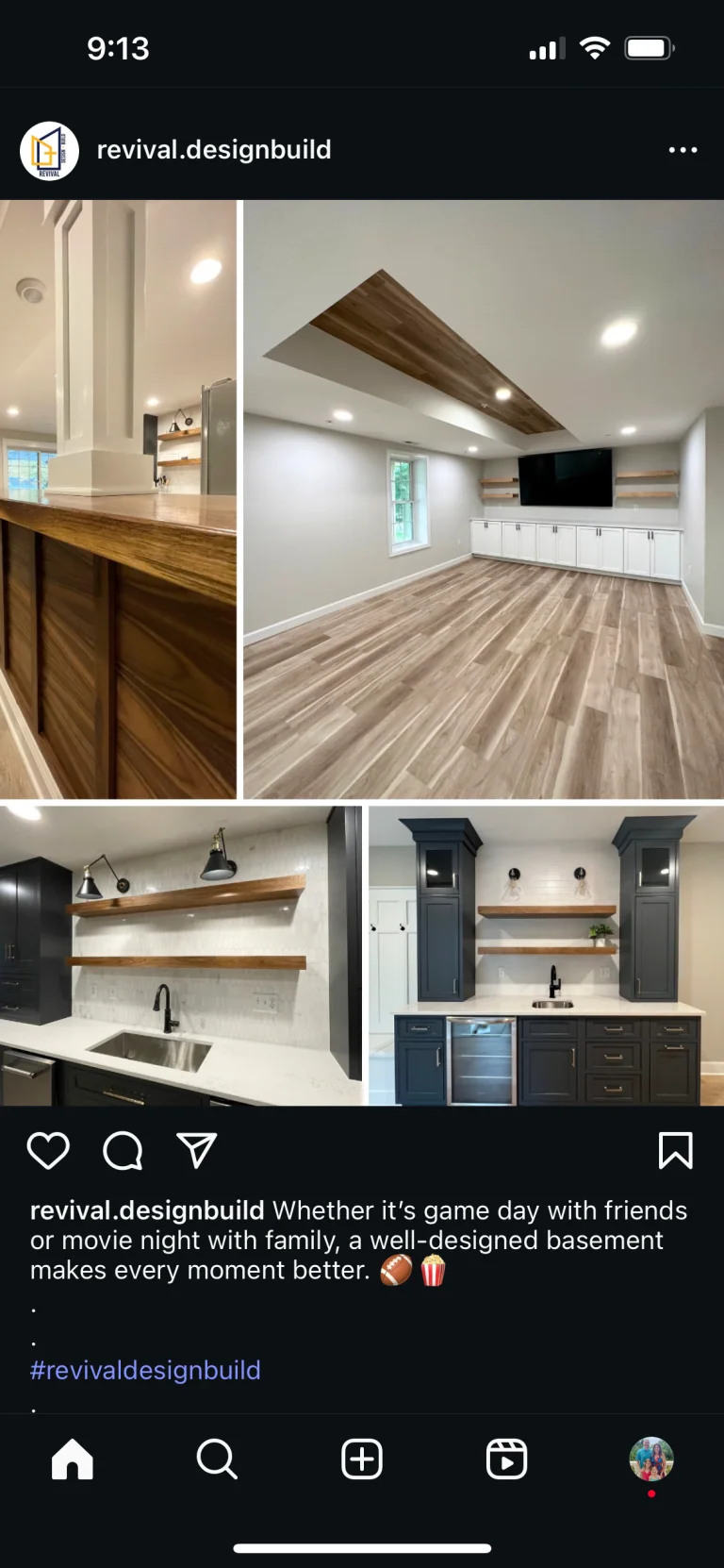 Revival Design+Build content work example