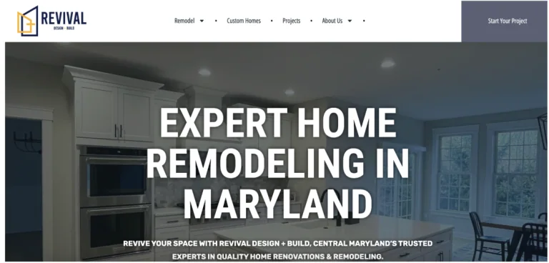 Revival Design+Build websites work example
