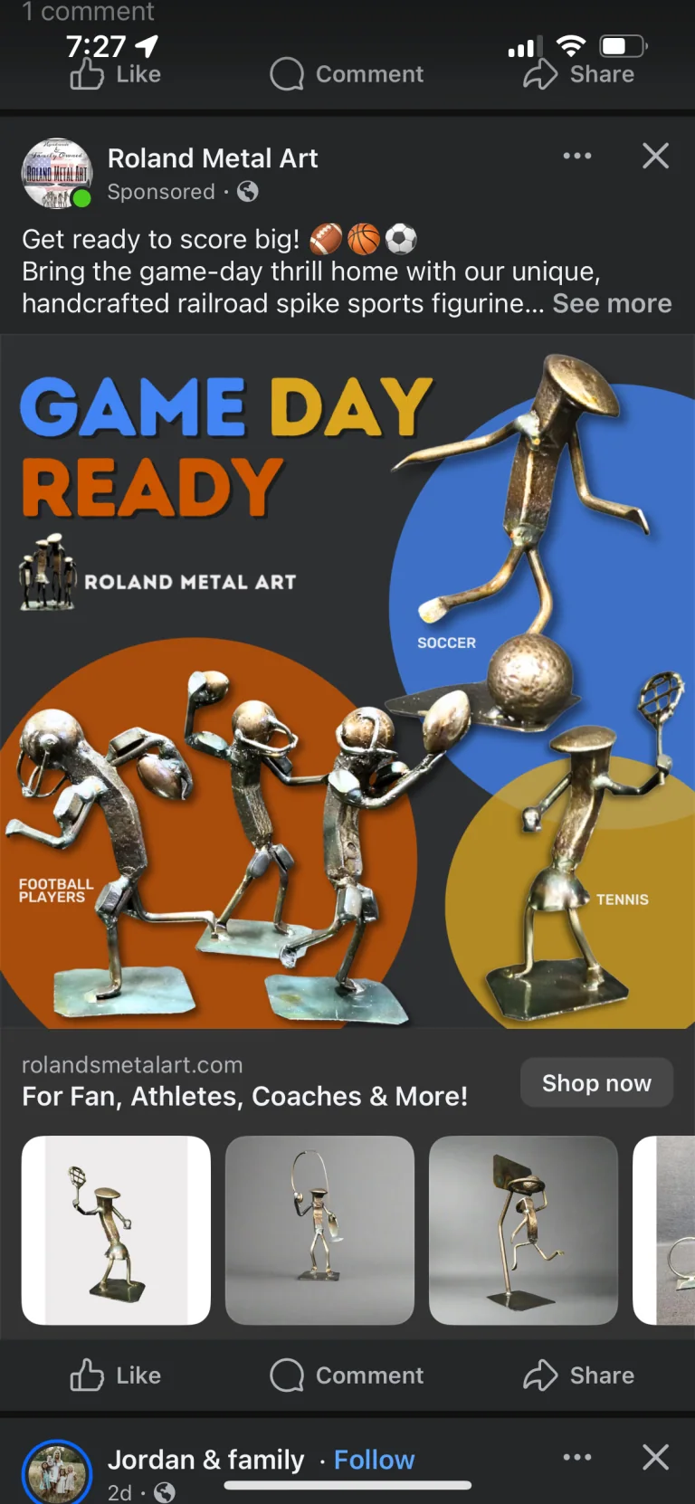 Roland Metal Art ads work example