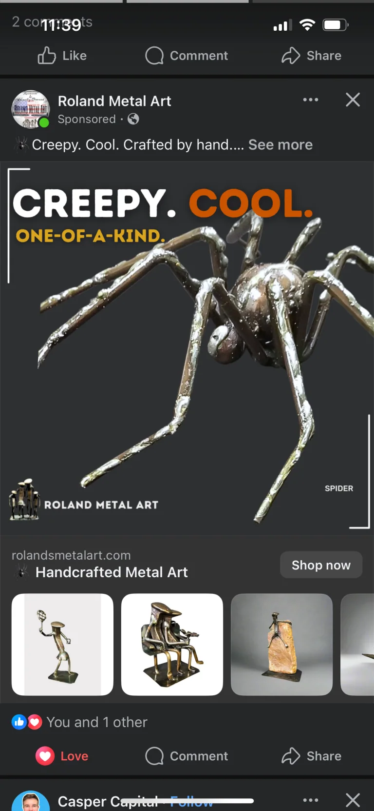 Roland Metal Art ads work example