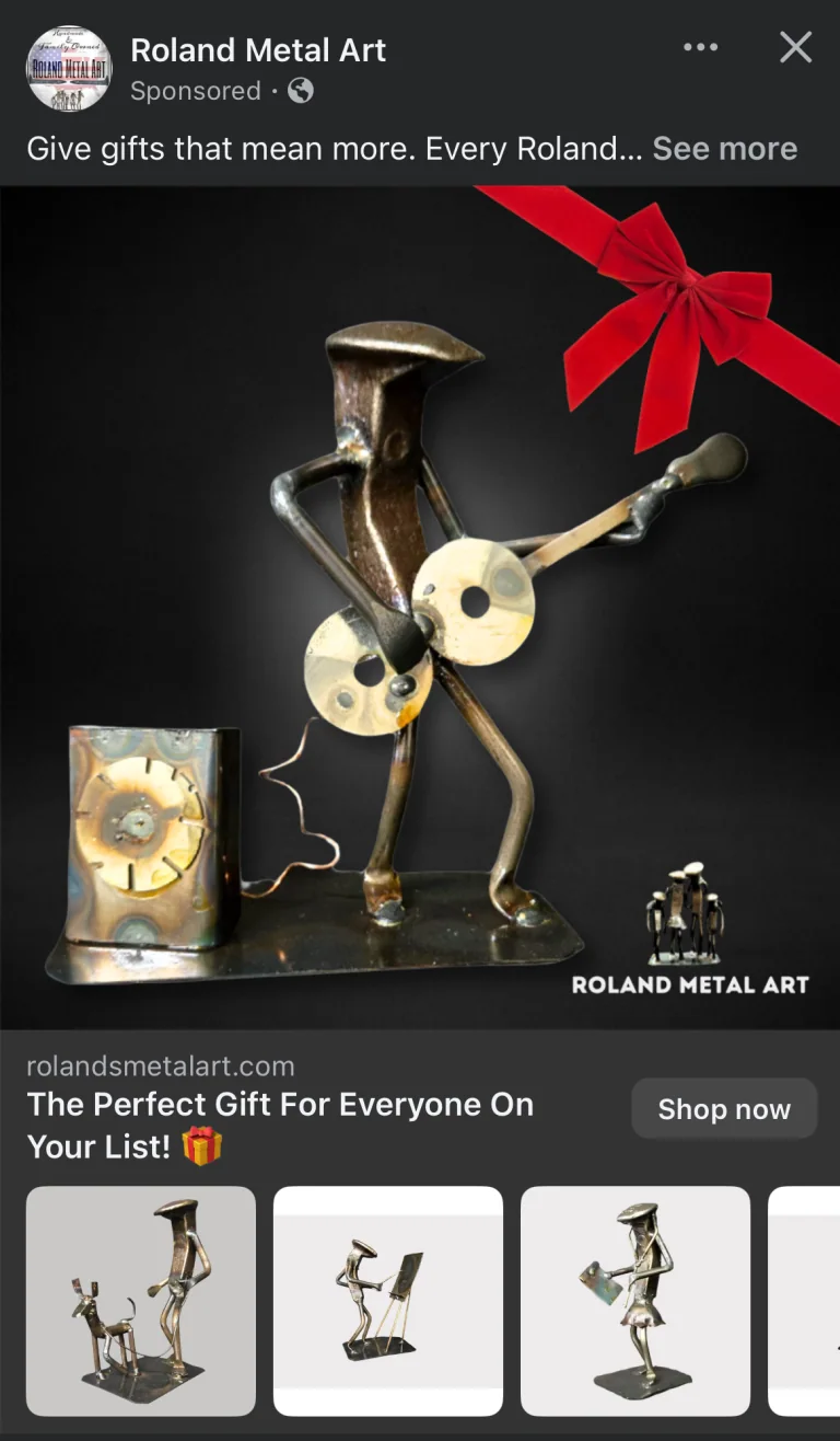 Roland Metal Art ads work example