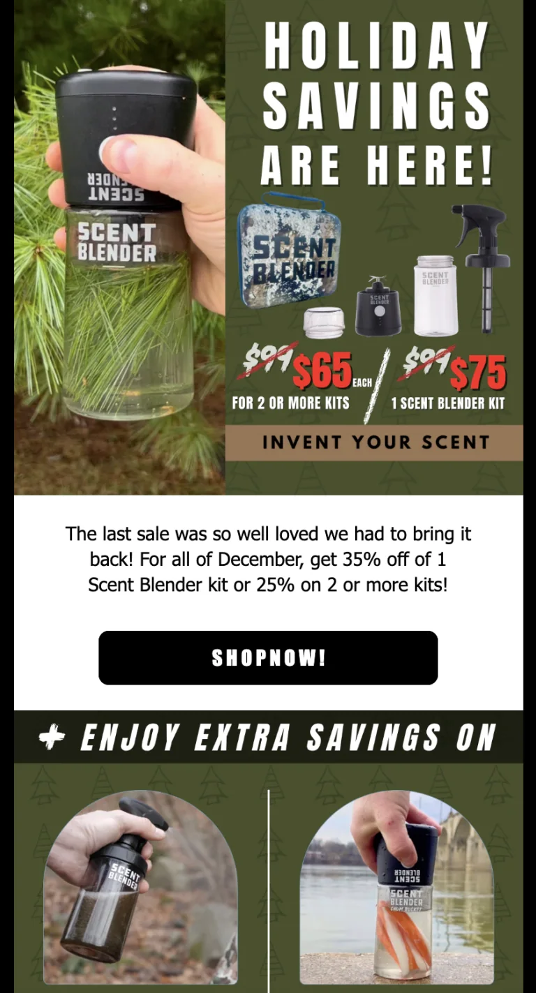 Scent Blender email work example