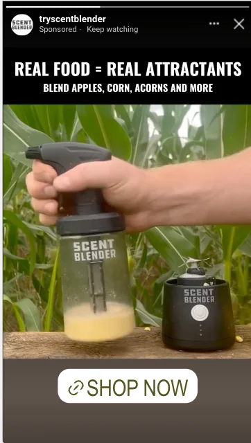 Scent Blender ads work example