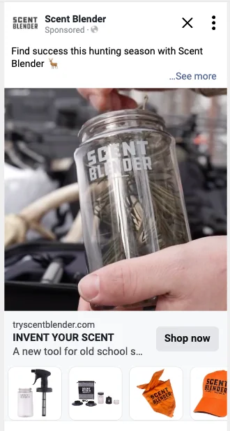 Scent Blender ads work example