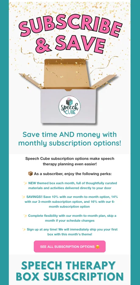 Speech Cube email work example
