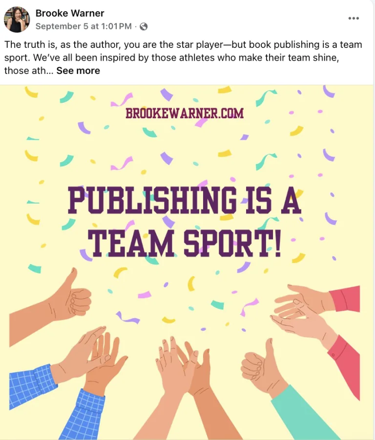 Warner Coaching & She Writes Press content work example