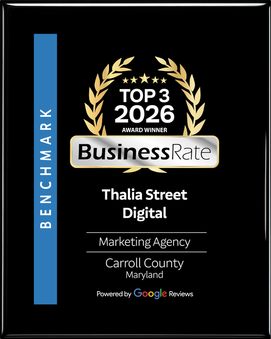 2026 Top Digital Marketing Agency In Carroll County Maryland plaque